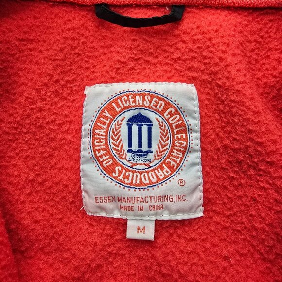 Georgia Bulldogs Jacket Mens Medium Black Red NCAA Football Flaw No Zipper - Picture 7 of 13